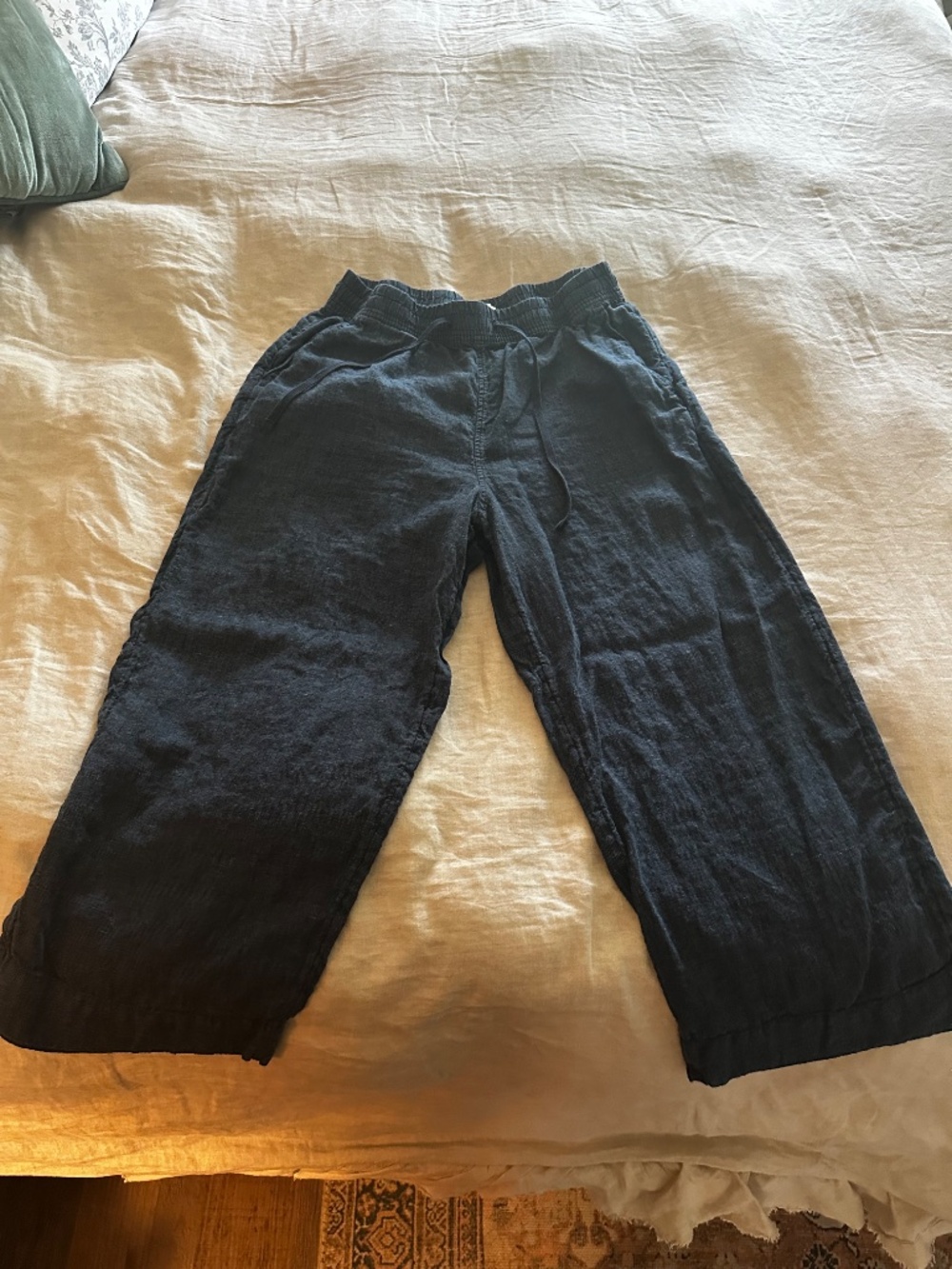 Martha Stewart Collection Lightweight Cotton Denim Pants -- L